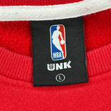 Chicago Bulls Unk Nba Sweatshirt - Large Red Cotton