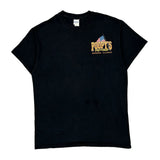 Poopys Pub Gildan Graphic T-Shirt - Large Black Cotton