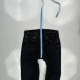 501 Levis Jeans - 32W 28L Black Denim