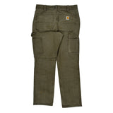 Carhartt Carpenter Trousers - 32W 32L Brown Cotton