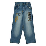 Unbranded Graphic Jeans - 25W 25L Blue Cotton
