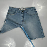 Avirex Denim Shorts - 40W 13L Light Wash Cotton