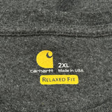 USA Carhartt Long Sleeve T-Shirt - 2XL Gray Cotton