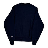 Reverse Weave Champion Sweatshirt - Small Navy Cotton