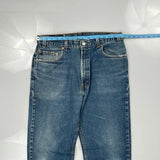 505 Levis Jeans - 33W 34L Blue Cotton
