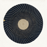 Black Moon Placemat - Pack of 6 - Handmade Iraca Palm Placemat