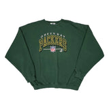 Green Bay Packers Logo Athletics Football Sweatshirt - XL Green Cotton