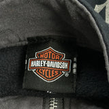 Harley Davidson 1/4 Zip - Medium Black Cotton