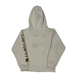 Age 8-10 Carhartt Hoodie - Small Beige Cotton