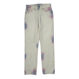 Levis 501 Tie-Dye Jeans - 28W 30L Multicoloured Cotton