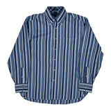 Tommy Hilfiger Striped Shirt - Large White Cotton