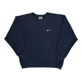 Nike Sweatshirt - Large Navy Cotton
