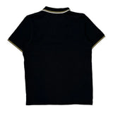 Carhartt Striped Polo Shirt - Medium Black Cotton