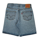Levis Denim Shorts - 32W 9L Light Wash Cotton