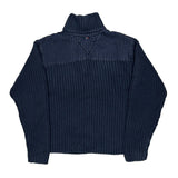 Age 6-7 Tommy Hilfiger Rugby Shirt - Small Navy Cotton