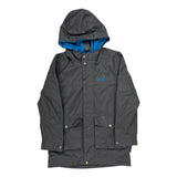 Age 7-8 Jack Wolfskin Jacket - Small Blue Polyester