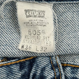 Levis 505 Jeans - 34W 32L Light Wash Denim
