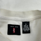 Levis Blank Henley T-Shirt - XL White Cotton