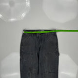 Carhartt Double Knee Carpenter Pants - 29W 29L Gray Cotton