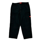 Dickies Cargo Trousers - 35W 30L Black Cotton