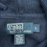 Polo By Ralph Lauren Hoodie - Large Blue Cotton