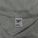 Reebok T-Shirt - Large Grey Cotton