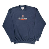 Chicago Bears Nfl Football Sweatshirt - Large Navy Cotton
