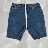 Levis Denim Shorts - 32W 11L Blue Denim
