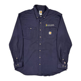 Public Works Traffic Engineering Carhartt Shirt - XL Navy Cotton