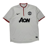 Manchester United Nike 2012-14 Away Football Shirt - XL White Polyester