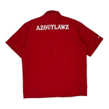 Dickies Short Sleeve Shirt - Large Red Polyester Blend