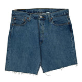 501 Levis Denim Shorts - 35W 9L Blue Denim