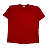 Blank Bvd Single Stitch T-Shirt - XL Red Cotton Blend