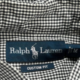 Ralph Lauren Checked Shirt - Medium Black & White Cotton