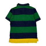 Age 5 Polo By Ralph Lauren Striped Polo Shirt - XS Green Cotton