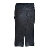 Dickies Double Knee Carpenter Pants - 38W 32L Gray Cotton