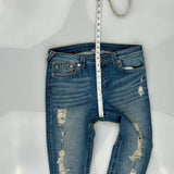 True Religion Jeans - 32W UK 12 Blue Cotton Blend