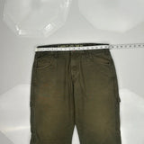Dickies Carpenter Pants - 34W 30L Green Cotton