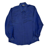 Versace Shirt - Large Blue Cotton