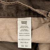 559 Levis Pants - 32W 31L Brown Cotton Blend