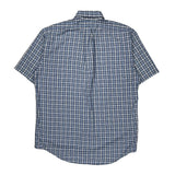 Polo By Ralph Lauren Checked Short Sleeve Shirt - Medium Blue Cotton