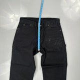 Dickies Carpenter Pants - 33W 30L Black Cotton
