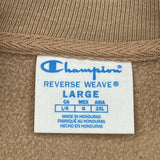Reverse Weave Champion Sweatshirt - Large Beige Cotton