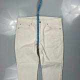 Levis Jeans - 36W 30L White Cotton