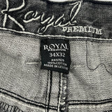 Royal Denim Shorts - 36W 10L Gray Cotton