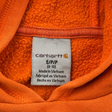 Age 8-10 Carhartt Hoodie - Small Orange Cotton