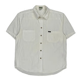 Guess Short Sleeve Shirt - XL White Cotton