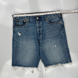 Levis Denim Shorts - 30W 9L Blue Cotton