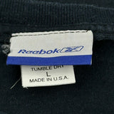 Made In USA Reebok Nfl T-Shirt - Large Black Cotton