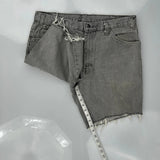 Dickies Denim Shorts - 36W 10L Grey Cotton